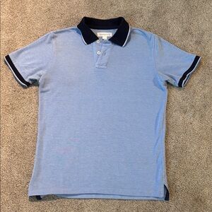 Aeropostale Light Blue Polo with Navy Collar and Trim